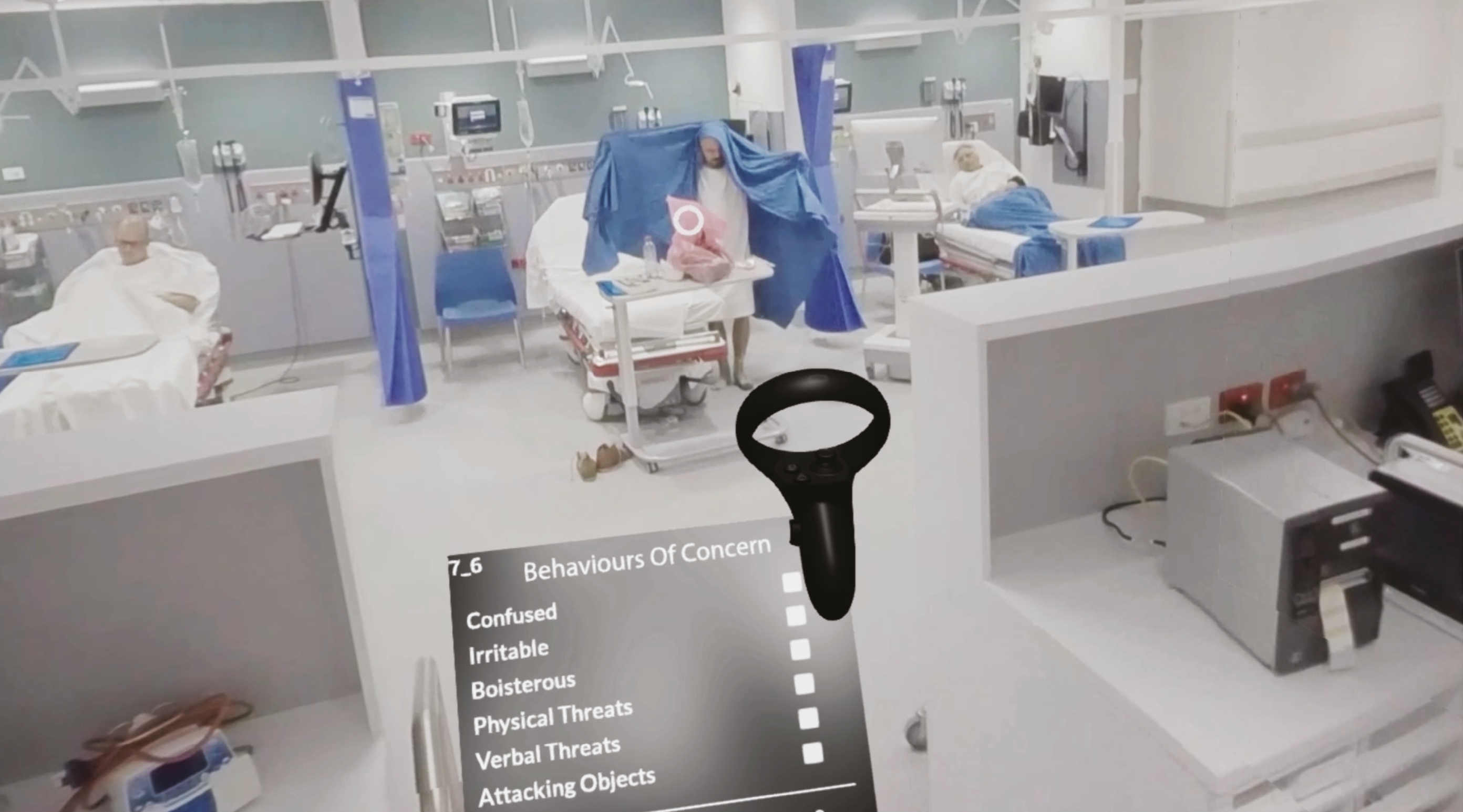 Interactive randomized 360-degree video with BOC chart.